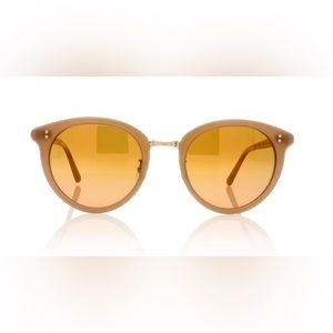 Oliver Peoples Spelman Sunglasses Linen/Brushed Gold/Rose Quartz Mirror Glass